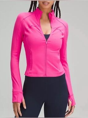Lululemon Nulu Cropped Define Jacket in Sonic Pink - Sz 10